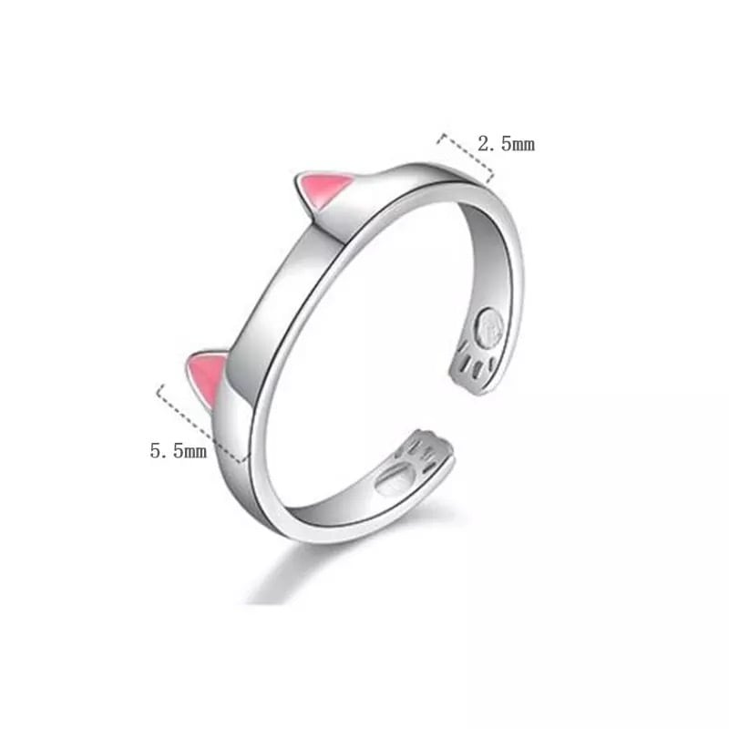 【送料無料】silver925猫耳オープンリング