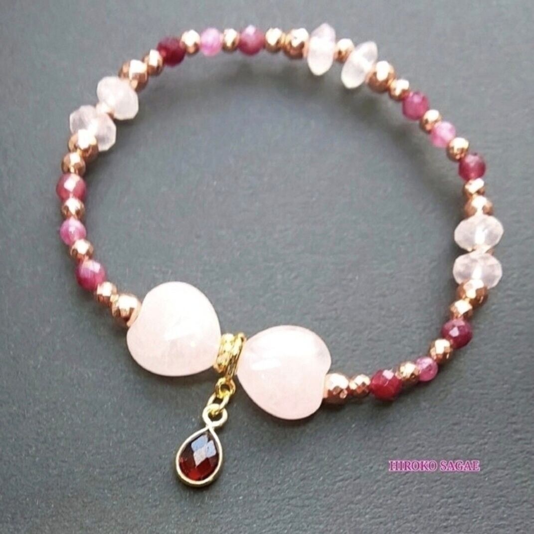 ルベライトカラークォーツ　ムーン　3ウェイチャーム ルベライトカラークォーツ ムーン 3ウェイチャーム 3.09ct天然