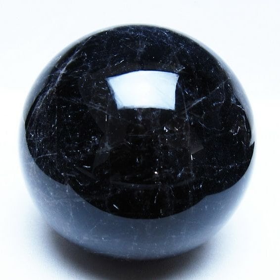 1.7Kg モリオン 黒水晶 丸玉 110mm スフィア 一点物 151-9399