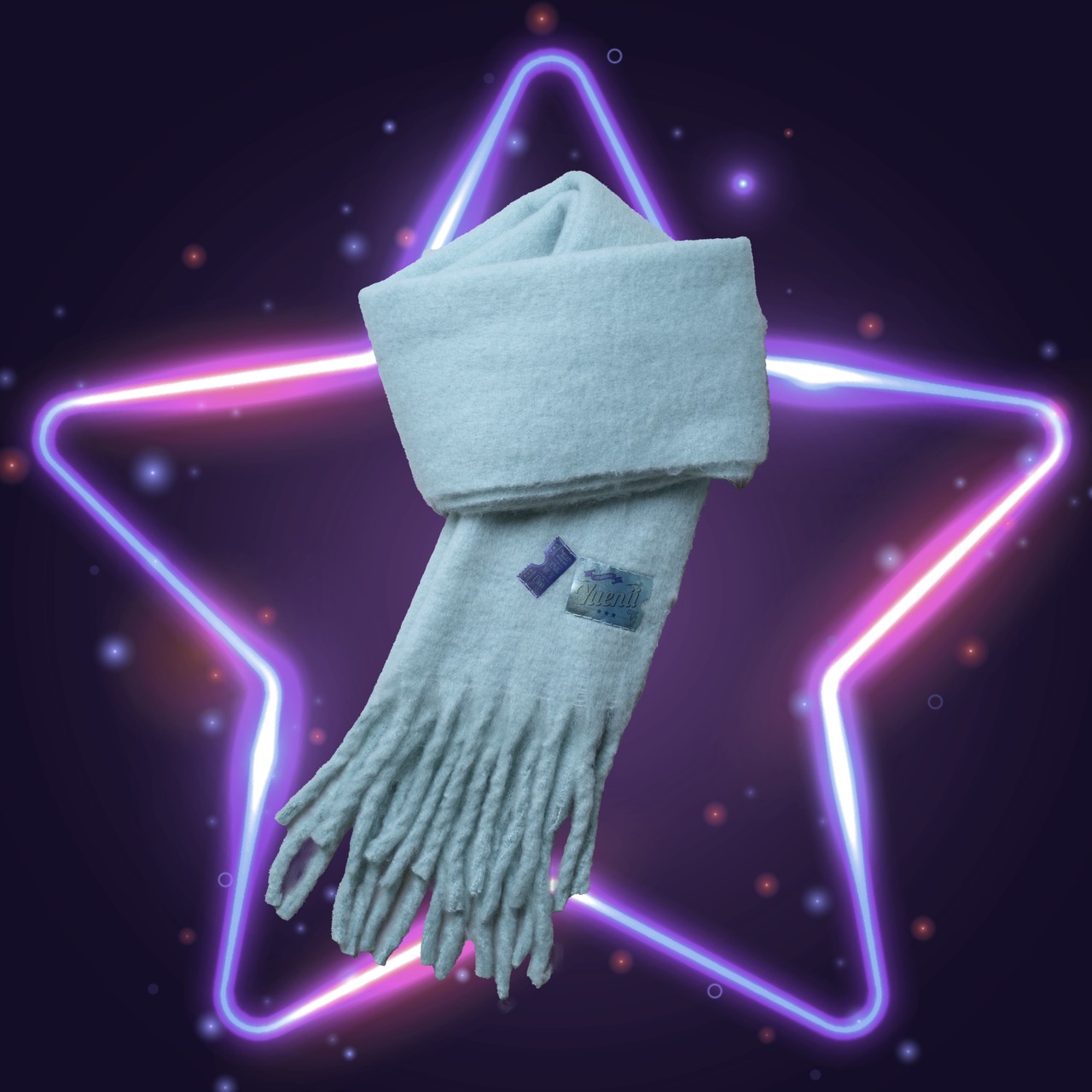 gift wrapping muffler / mint