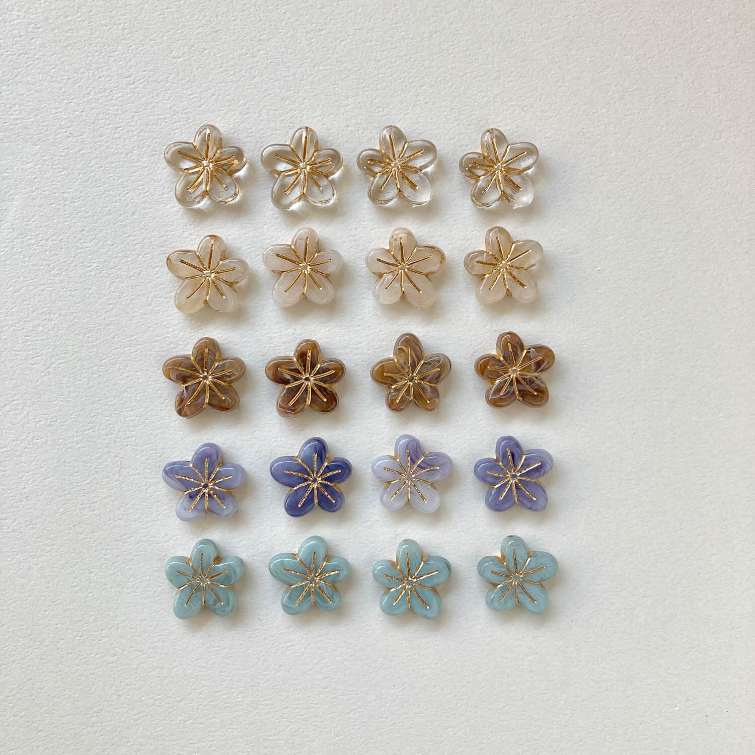 お花ビーズ追加分 Amazon.co.jp: ノーブランド品 フラワービーズ 花 100個 10mm ビーズ