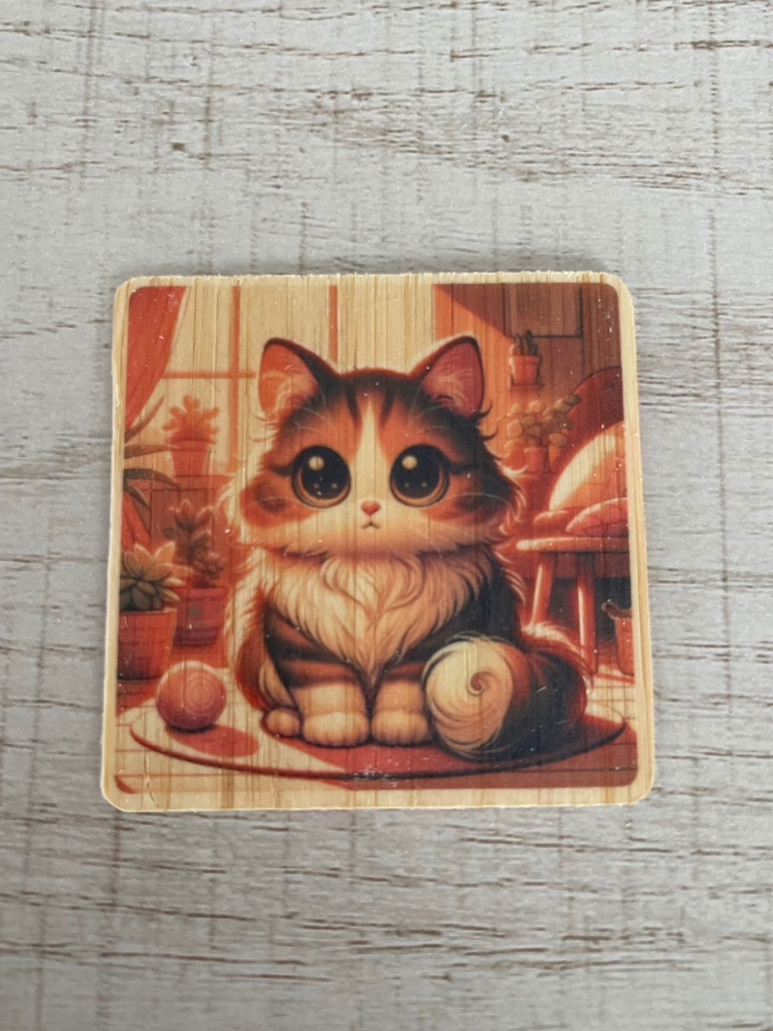 バンブーステッカー　猫