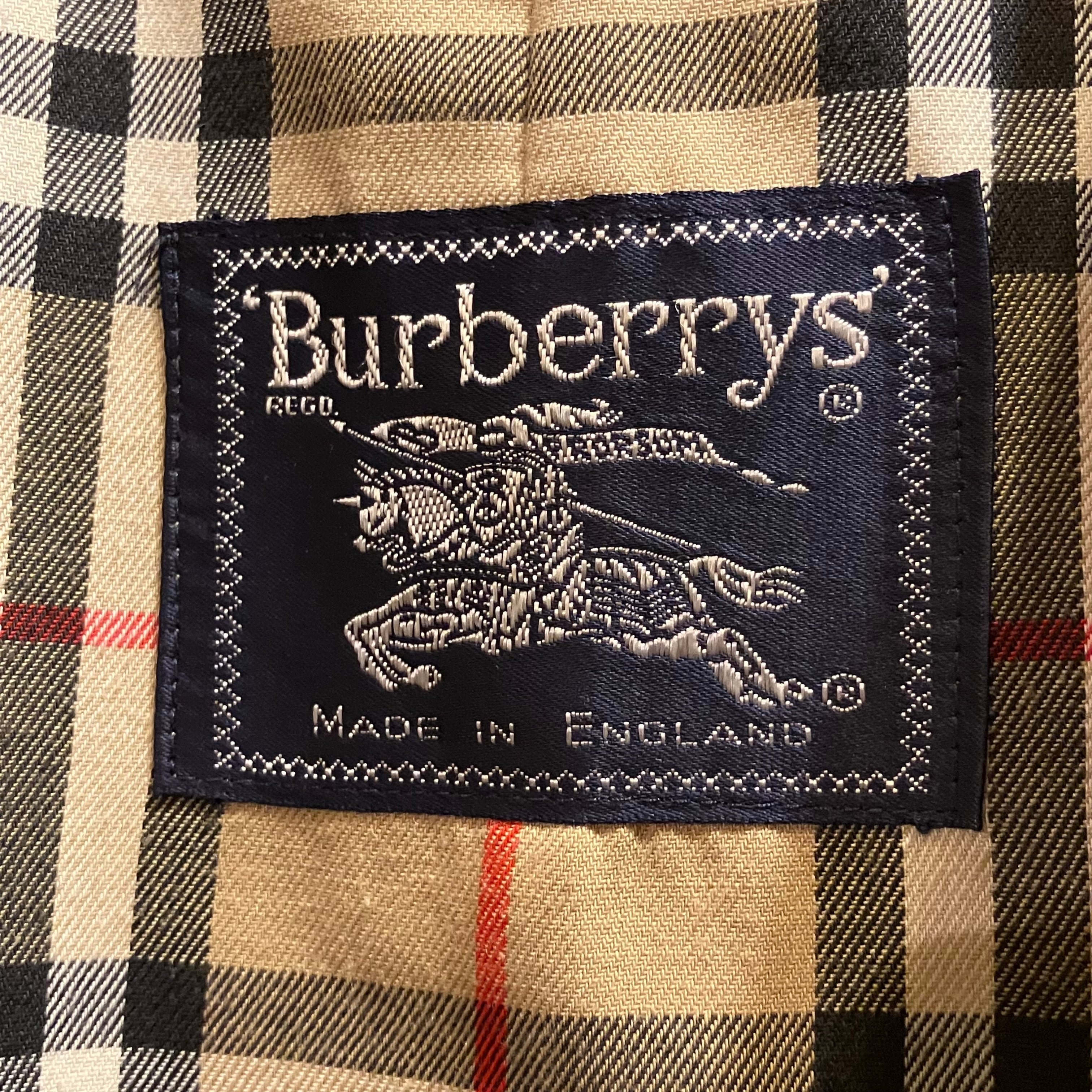 Burberry イングランド製 ベージュステンカラーコート サイズ44(UK34 