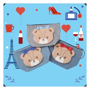 FINAL SALE★kt0004 芦屋グレイス×Hello Kitty☆ポーチ《タイニーチャムワッペン》★★★