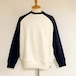 Raglan Sweat Shirts　Off White × Black