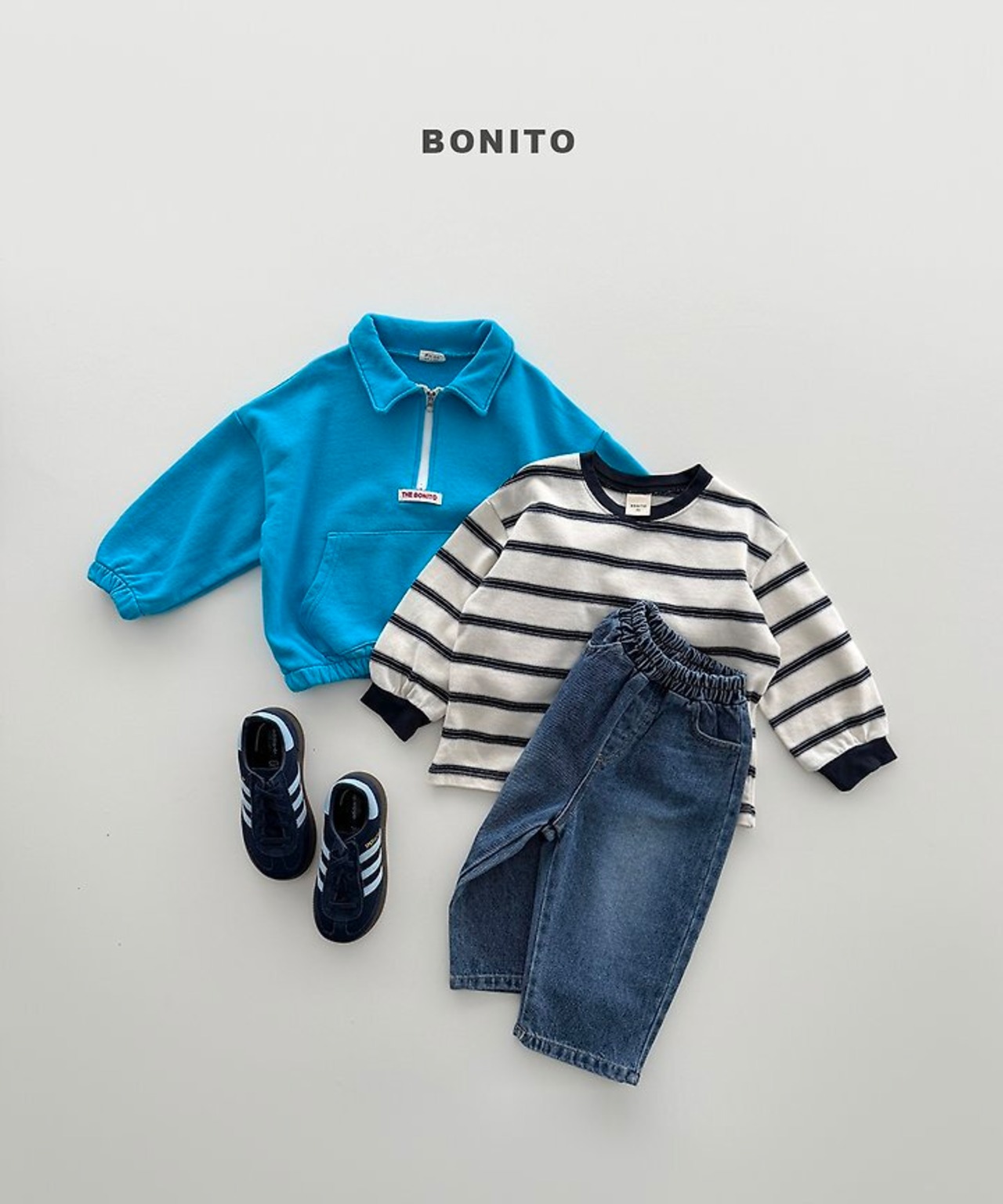 韓国子供服 / BONITO / 26Autumn / ハーフジップスウェット / 秋服 *12M~JM *
