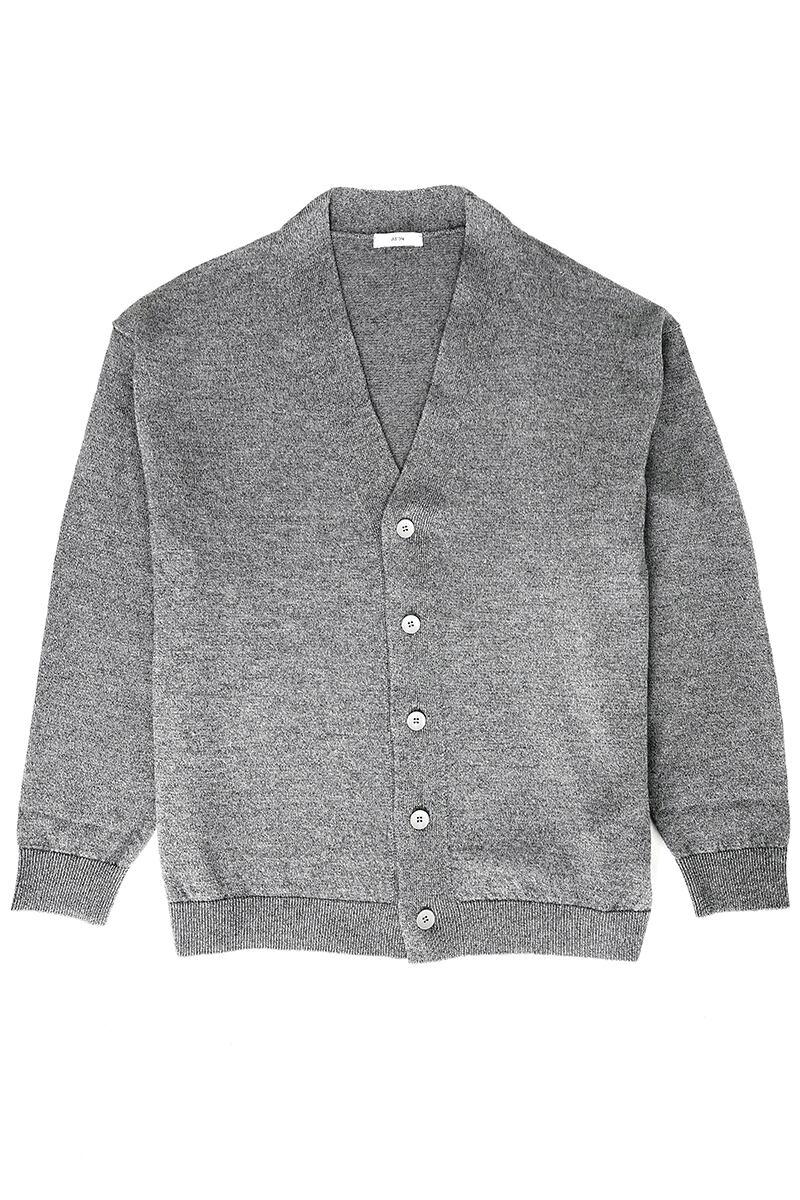 ATONエイトン オーバーサイズカーディガン ウール 和紙 ブラック