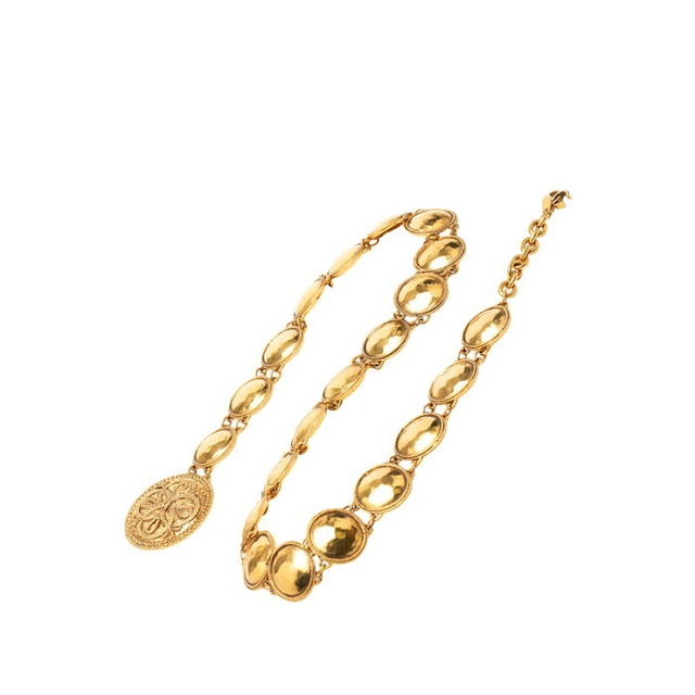 シャネル ココマーク ヴィンテージ ベルト ゴールド メッキ レディース CHANEL 【中古】
