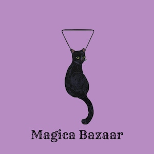 黒猫の魔法の契約 　黒猫ネクタイ　M23570