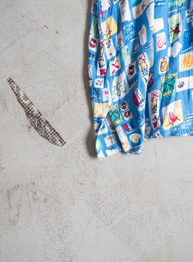 "KORET FRANCISCA" 1990s Rayon shirt