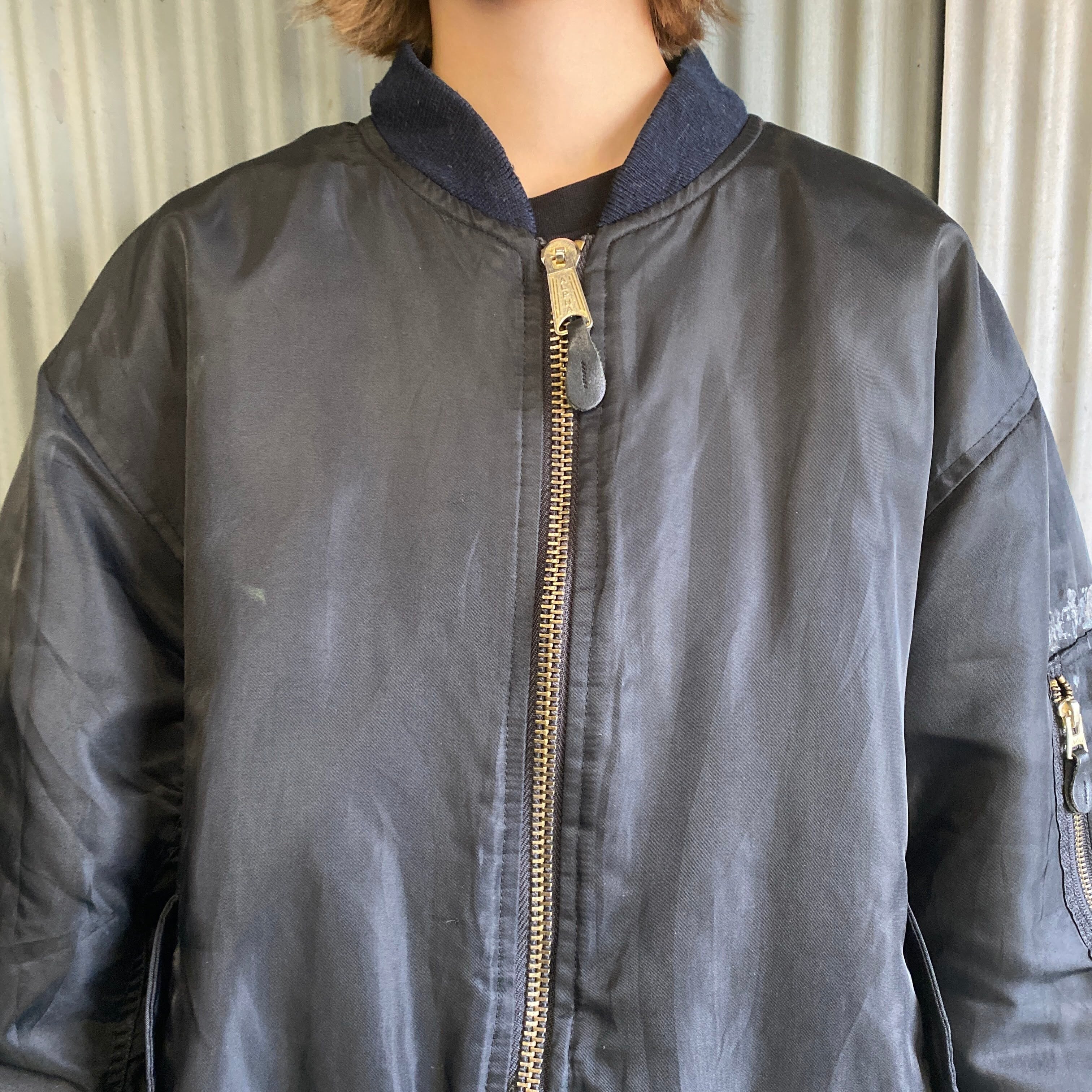 民間品 ALPHA アルファ MA-1タイプ ミリタリー フライトジャケット