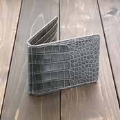 アリゲーター 無双 マネークリップ アッシュ グレー