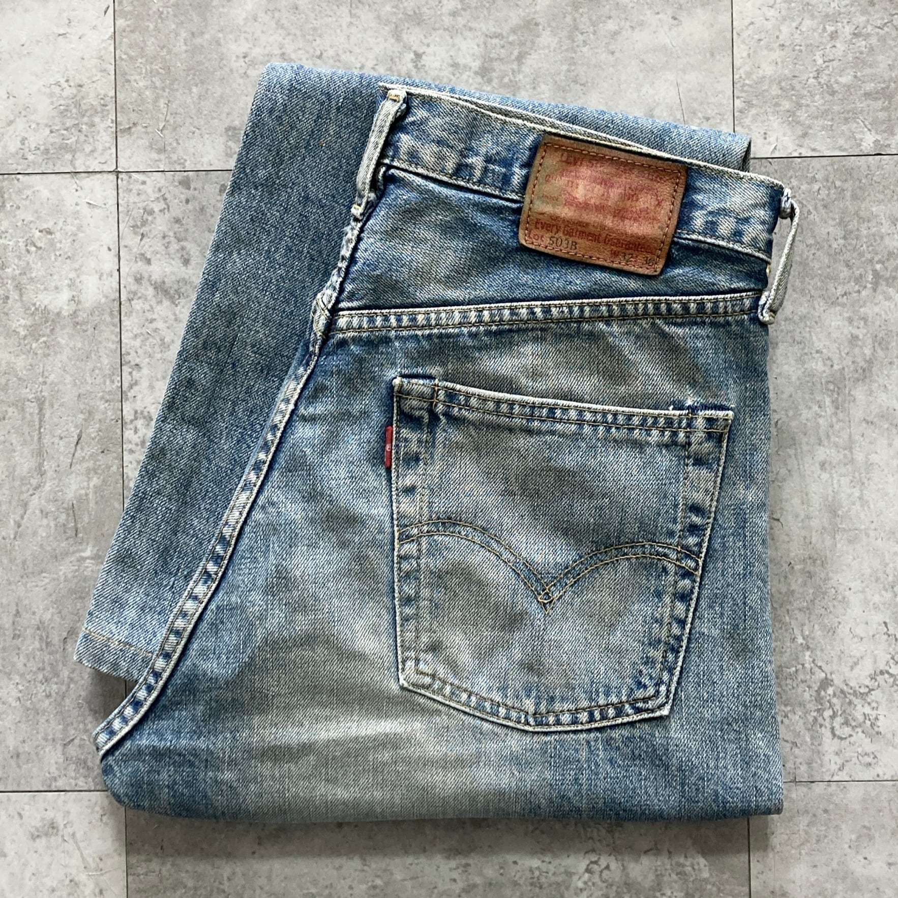 W32 L36】90's Levis 503BXX リーバイス LVC 97年製 裏ボタン刻印(J22