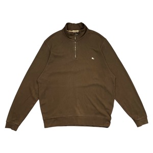 BURBERRY LONDON HALF ZIP SWEATSHIRT SIZE XXL (USED)