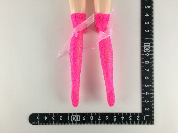 ドールアクセサリ 1/6 女性用 靴下 ストッキング ピンク BS215 - 画像2