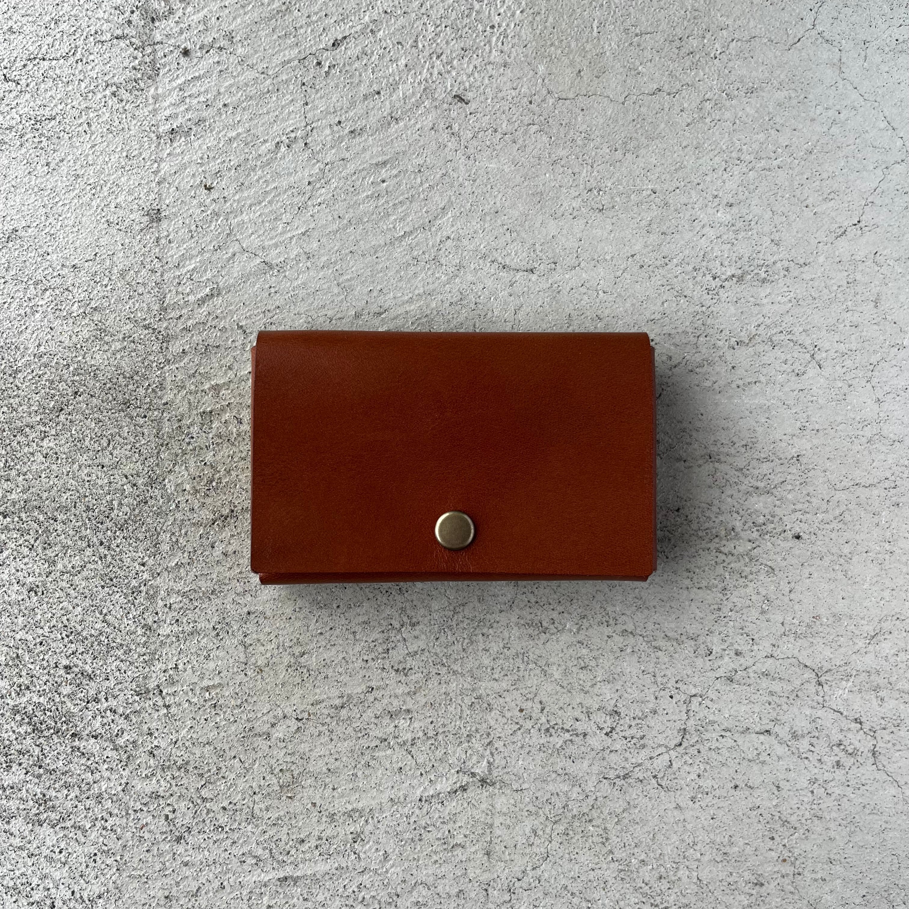 ブラウンレザーケース スクエア スクエア 名刺入れ スクエア カードケース 【栃木レザー】 | 革工房