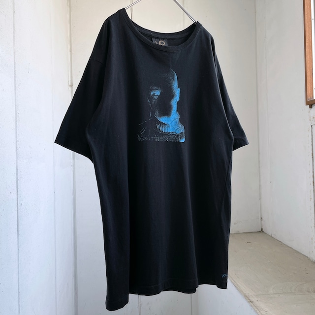 listless Face printed Black Tee (made in CEE)