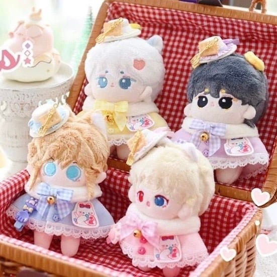 10cm】うさぎ デザート風 ポンチョ マント セット 4色 着ぐるみ ぬい服