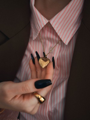 25A-F31［stainless heart pendant］