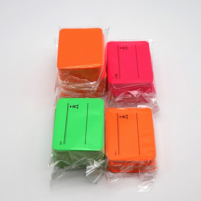 蛍光ショーカード・値札・30枚入り×8・No.200926-159・梱包サイズ60