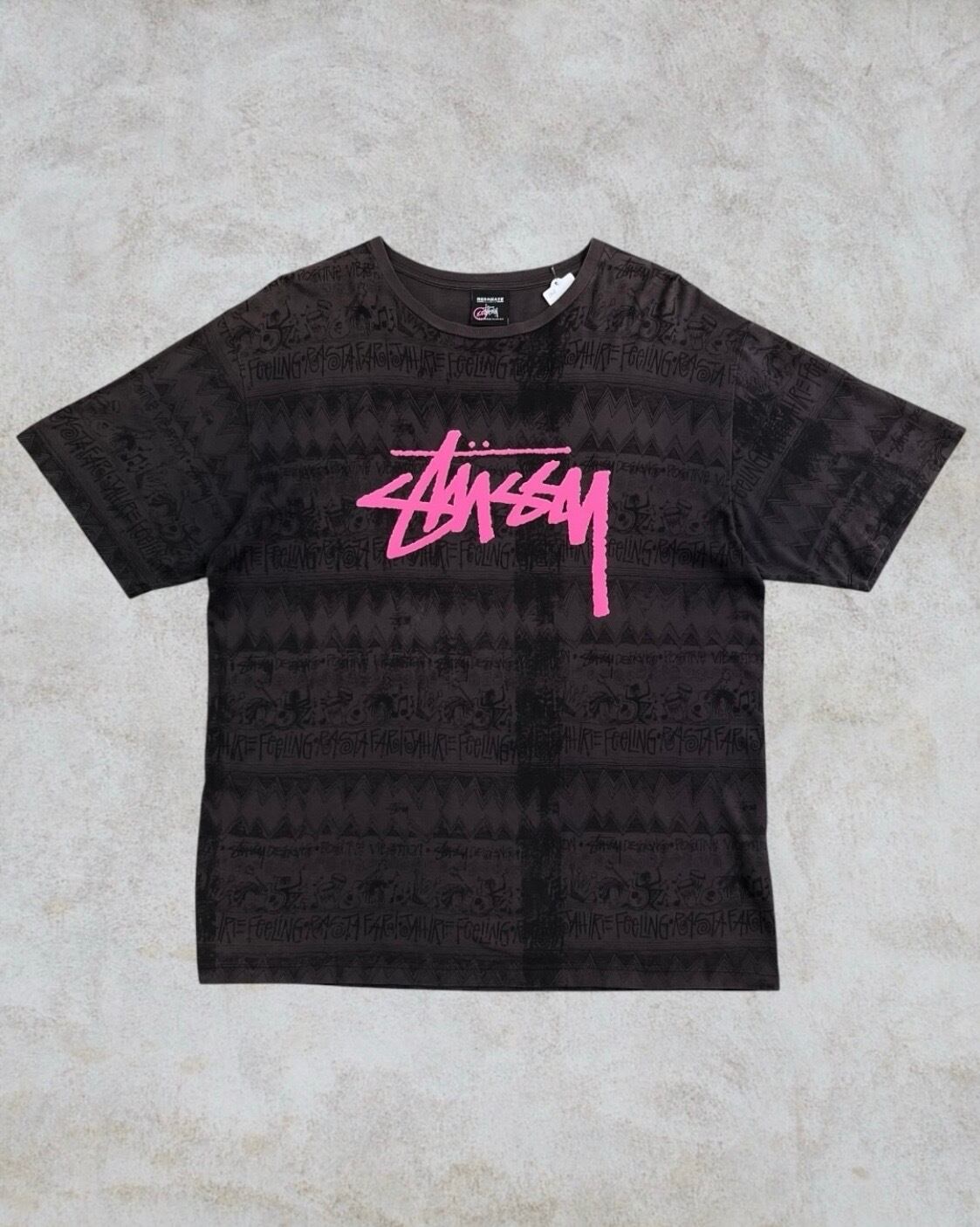 00's old stussy × RESONATE GOOD ENOUGH Tom Tom Tee “総柄