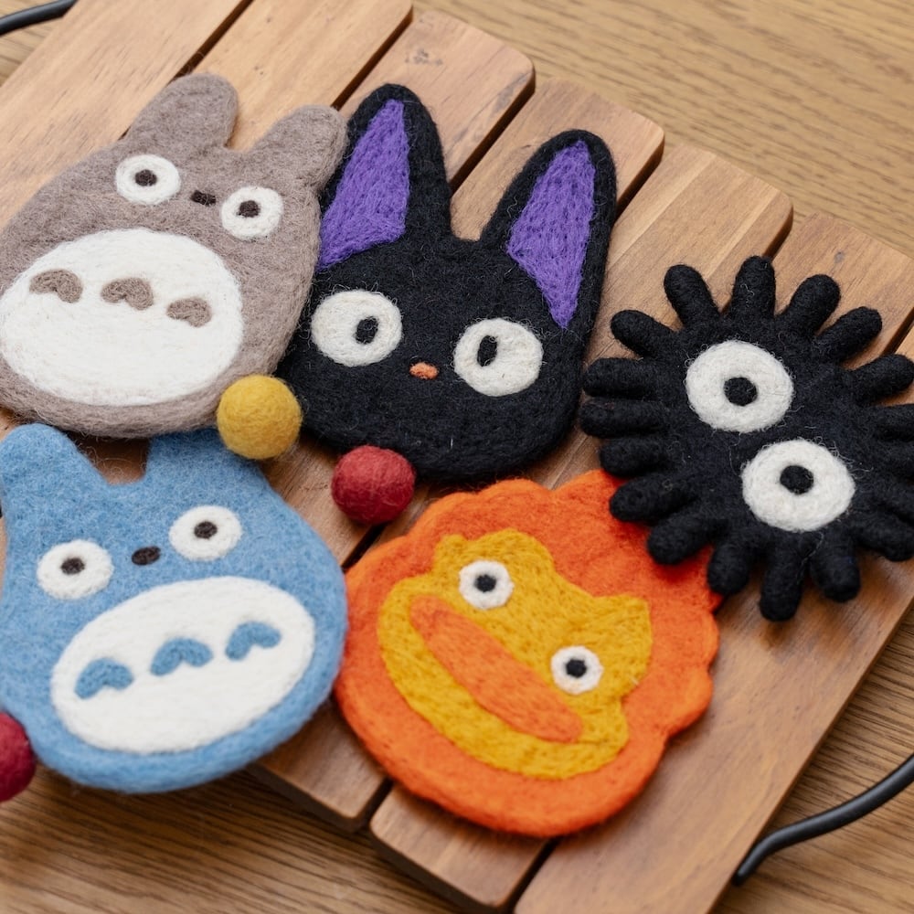 となりのトトロ ハンドメイド 羊毛コースター（大トトロ/8294