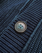 【3着限定販売 / 最短即日発送】藍染めタイダイニットカーディガン 荒川