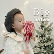 "即納” BIG Christmas candy props [ H31cm ] : クリスマス バレンタインバースデーキャンディ プロップス バレンタイン 大きい ビッグ