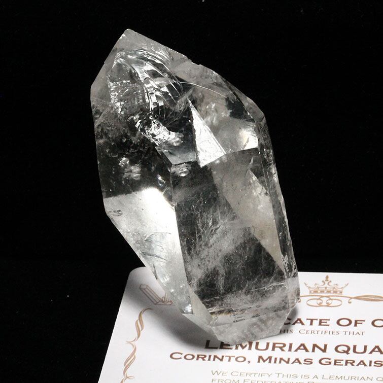 レムリアンシード 水晶 原石 ブラジル ミナスジェライス州 コリント産 証明書付属 一点物 271-321
