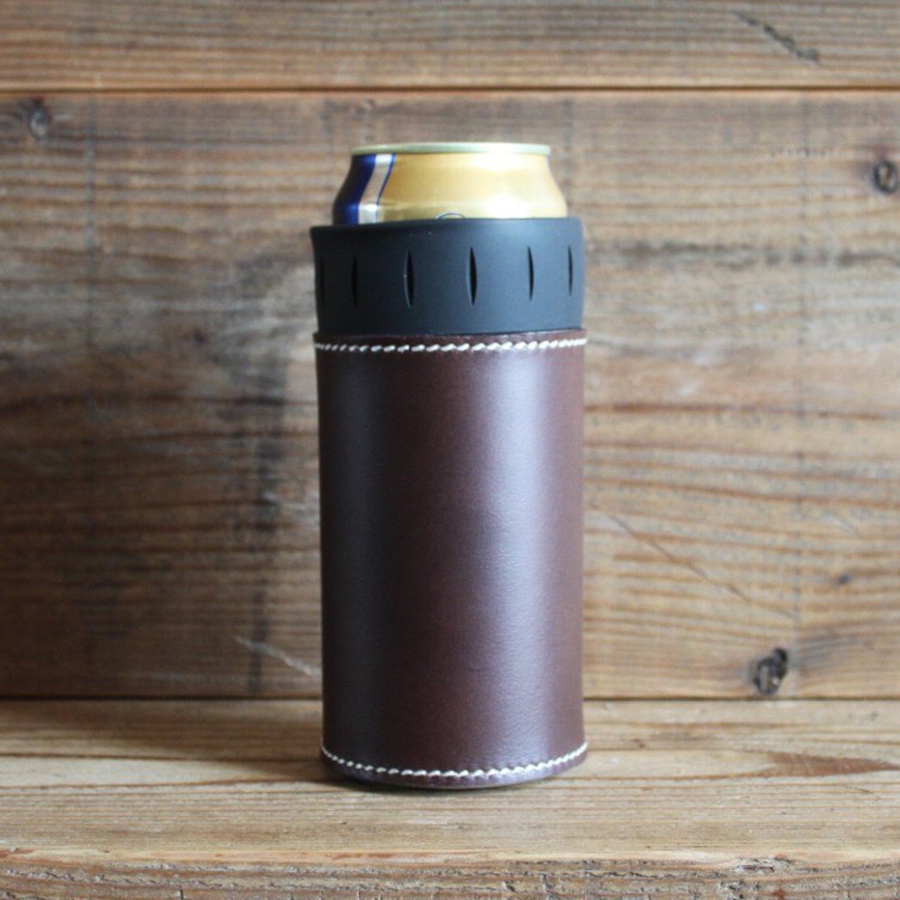 What will be will be サーモス THERMOS 保冷缶 ホルダー レザー カバー 500ml