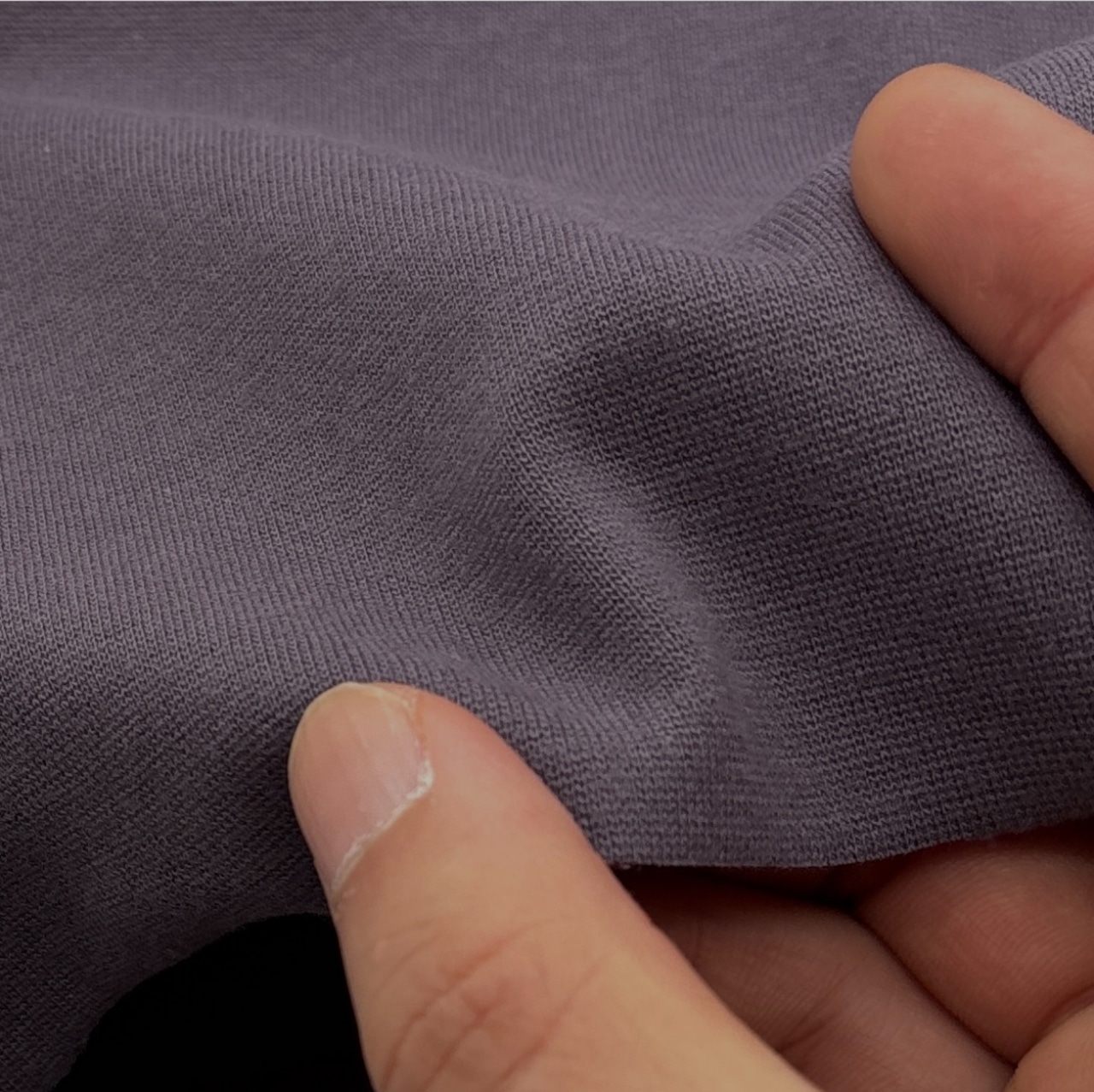 TB785◆1m◆L◆SALE◆スパンフライスニット生地◆グーズグレー系