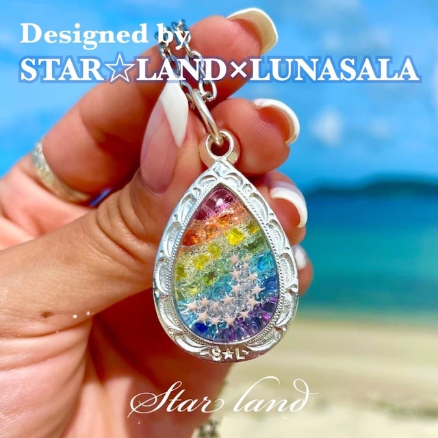 ★ミラクルハッピーネックレス STAR☆LAND× LUNASALA真弥