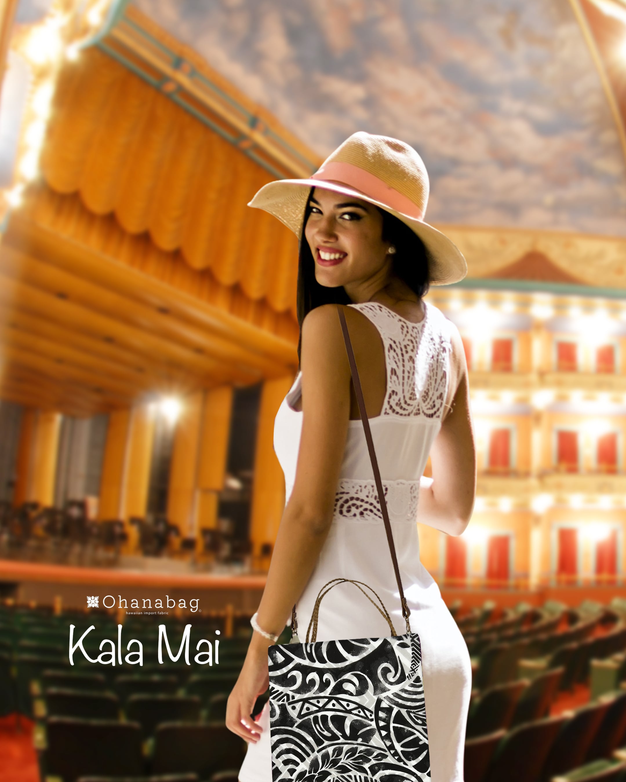 新発売のトート【Kalamai・マカヒキ】Hawaiian_OhanaBag/Kalamai_008s<ストラップ付>