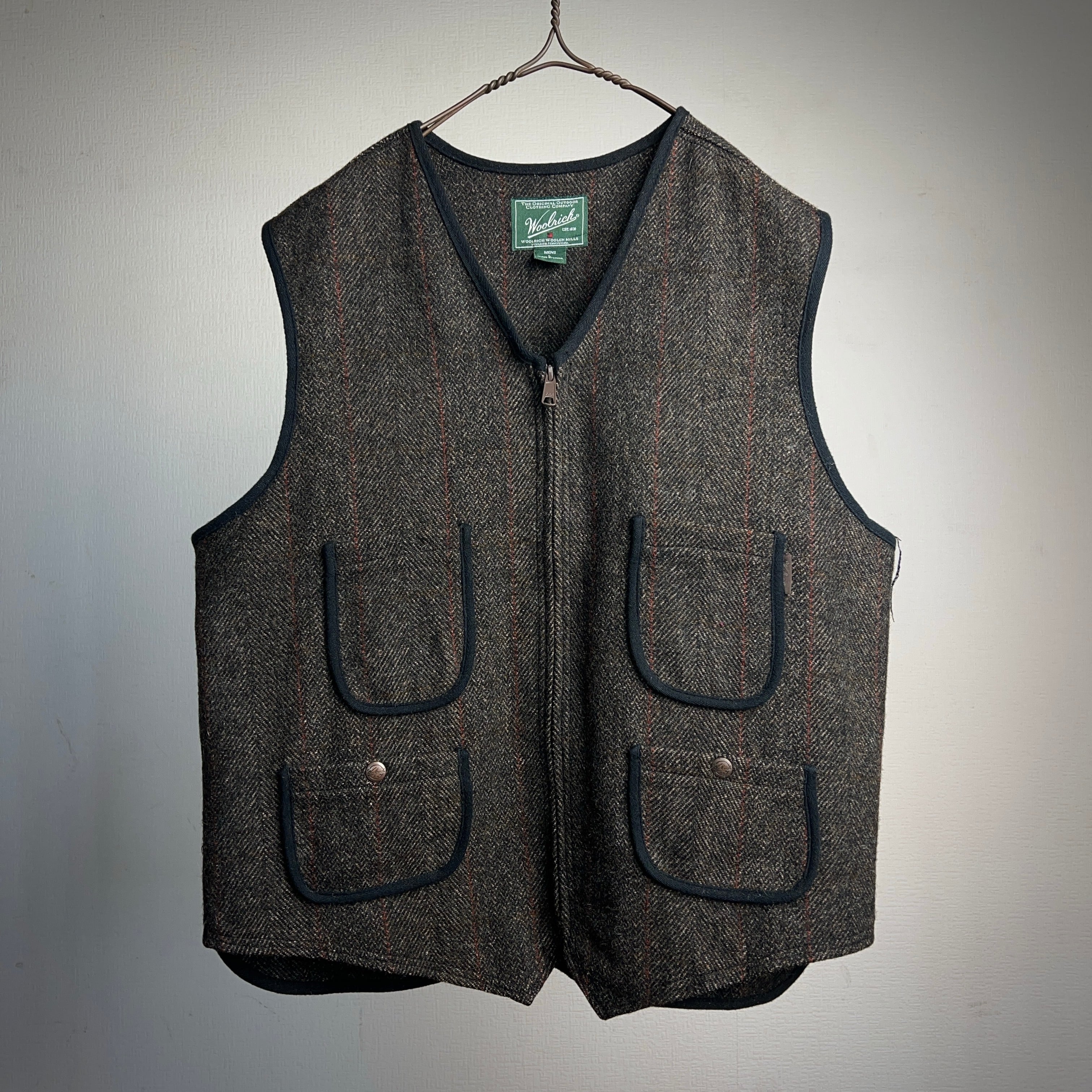 Woolrich Tweed Wool Vest ウールリッチ ツィード ウールベスト HBT
