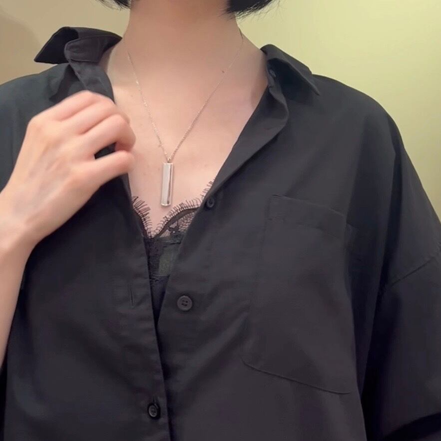 TIFFANY&CO.】2640 ティファニー T&CO ナローバー ネックレス SV925
