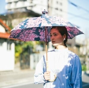 北欧デザイン日傘（晴雨兼用）| パゴダタイプ | matthew lime | pink
