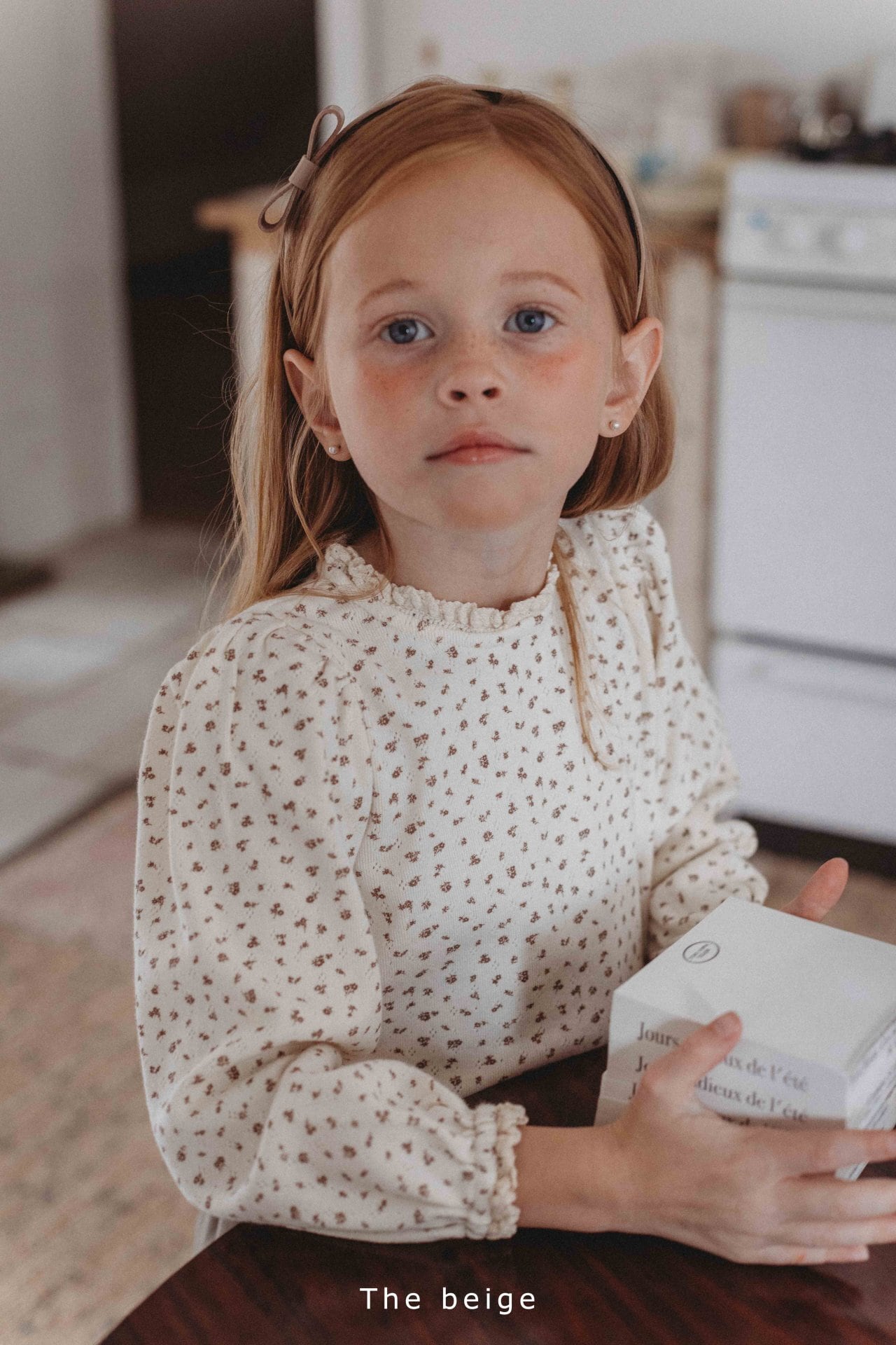 【即納】The beige / フラワーレースT