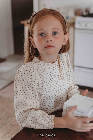 【即納】The beige / フラワーレースT