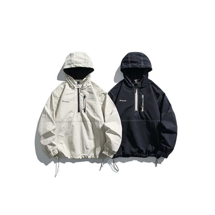 Half Zip Up Anorak Parka ‐2col‐ A0629