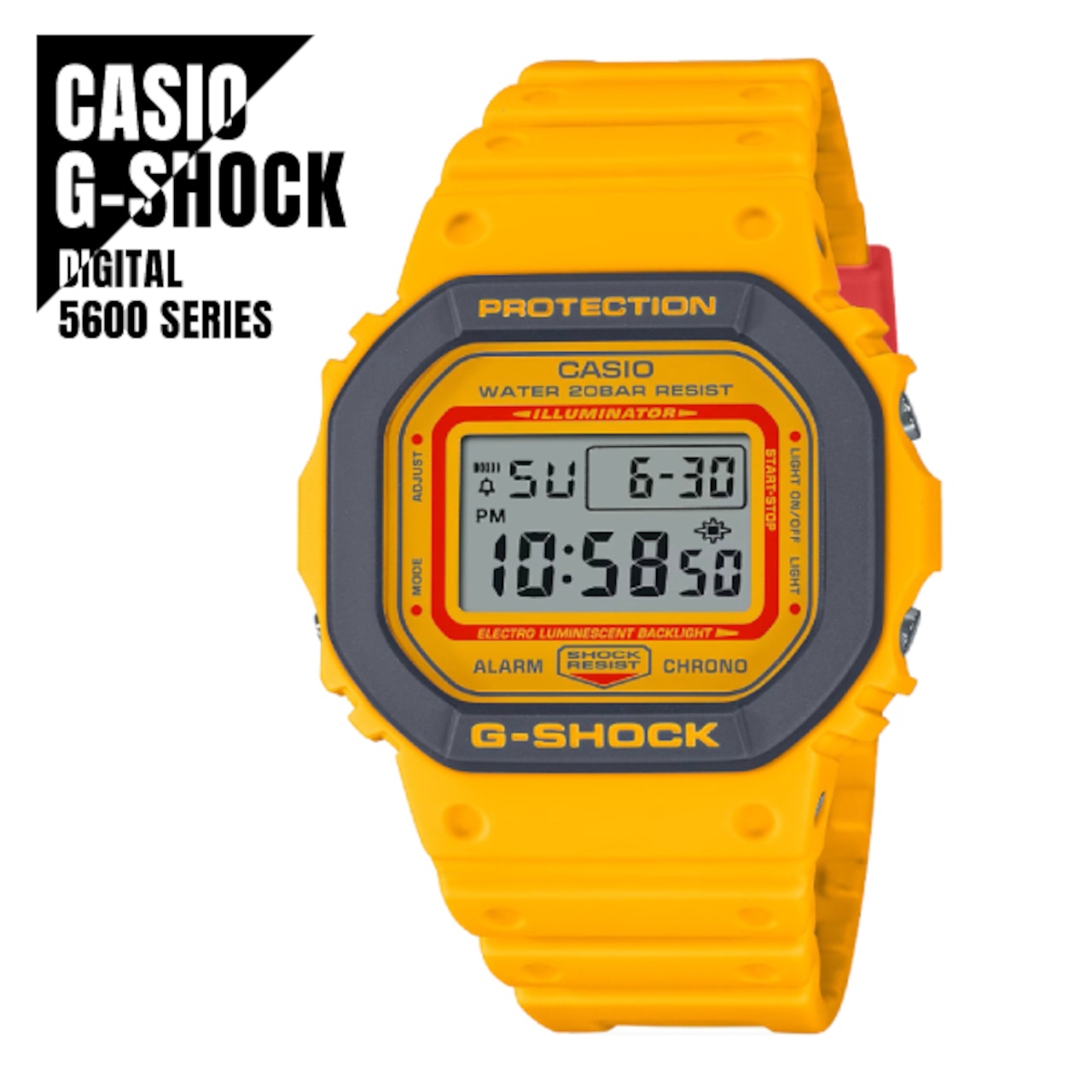 【即納】CASIO カシオ G-SHOCK Gショック ORIGIN イエロー DW-5610Y-9 腕時計 メンズ レディース