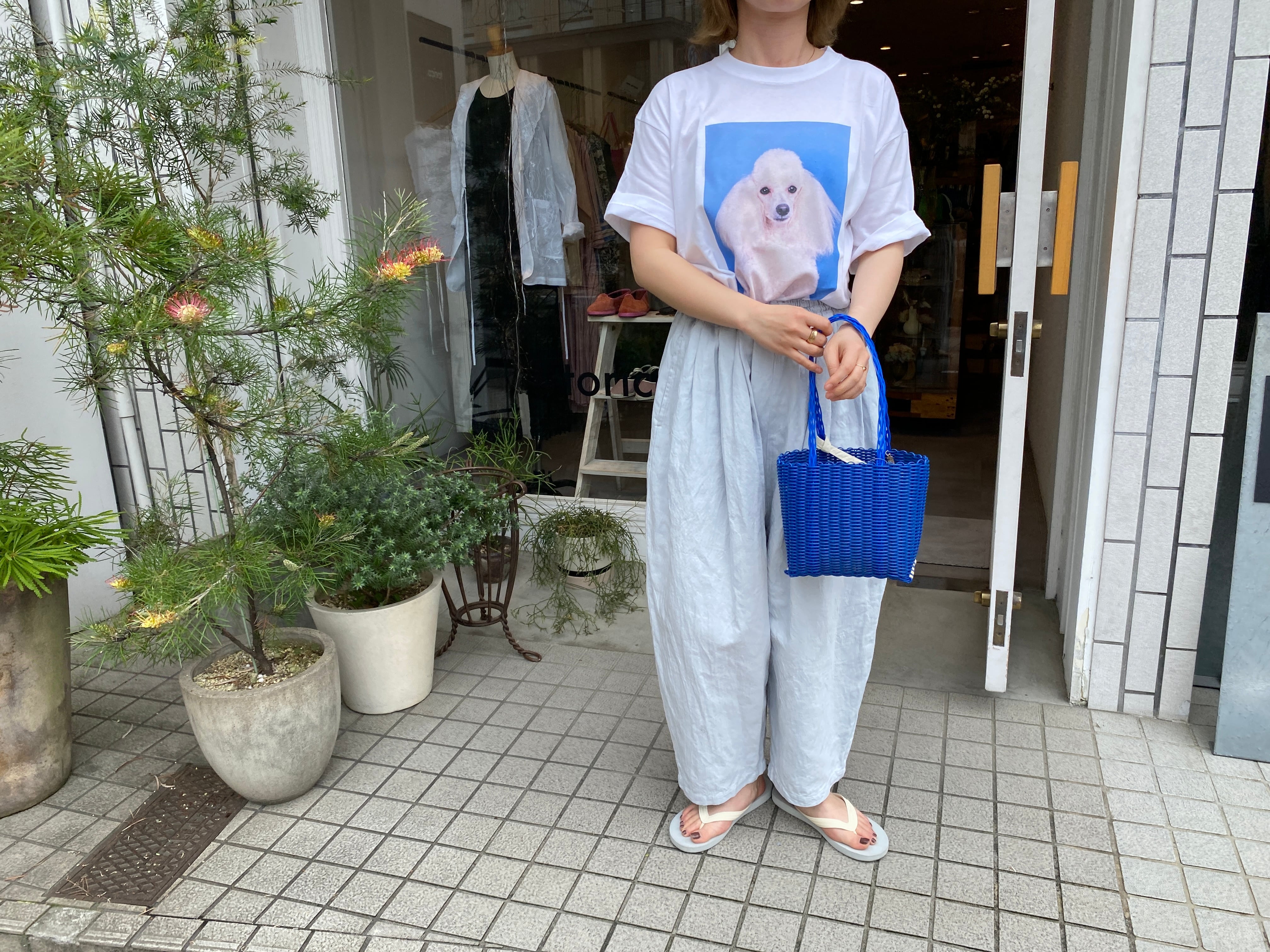 yuni/ cotton linen denim wide cocoonパンツ | torico.