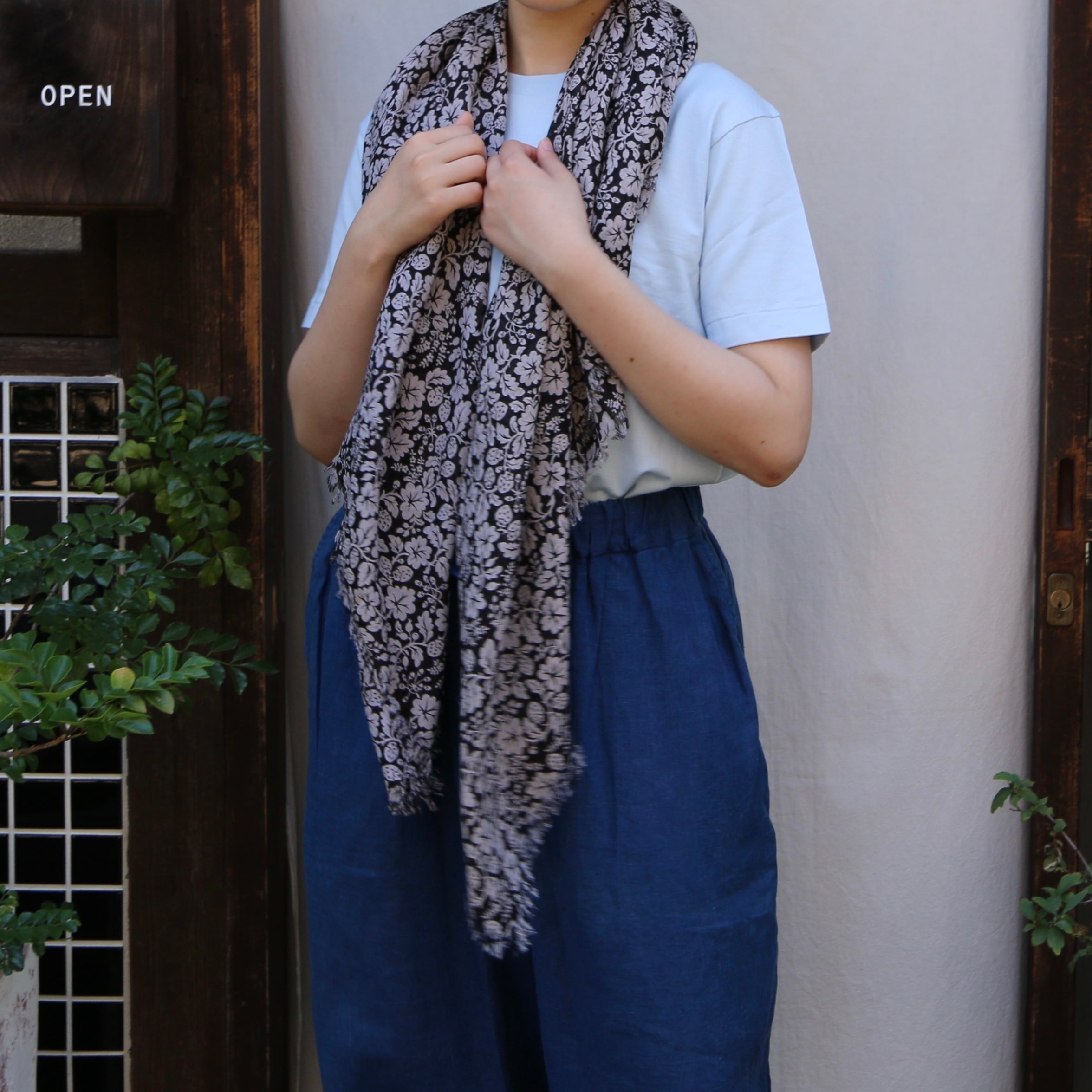 R&D.M.Co-/OLDMAN'S TAILOR オールドマンズテーラー WILD BERRY GAUZE