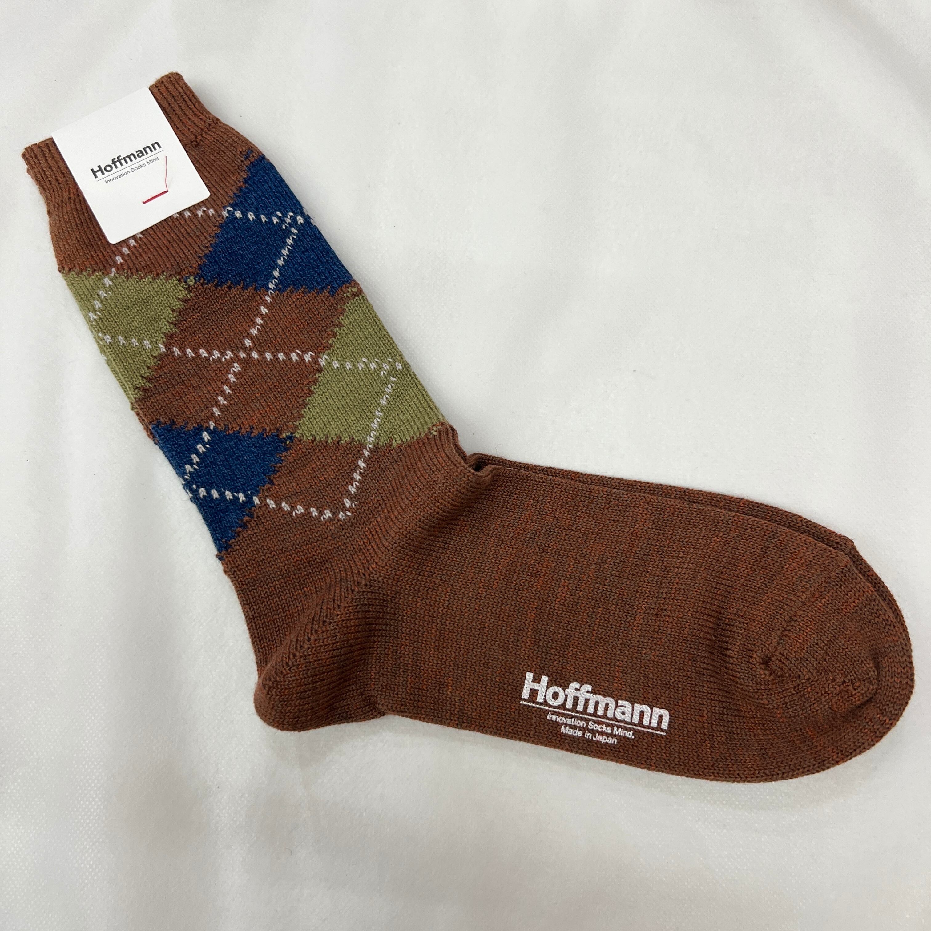 その他 Paffman ウール&コットン エックスマシーンアーガイル ソックス《Hoffmann