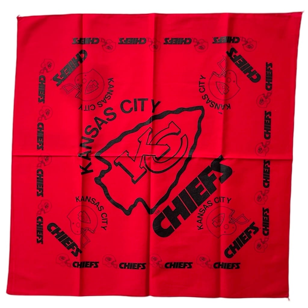 【Good】80s NFL Kansas City Chiefs バンダナ