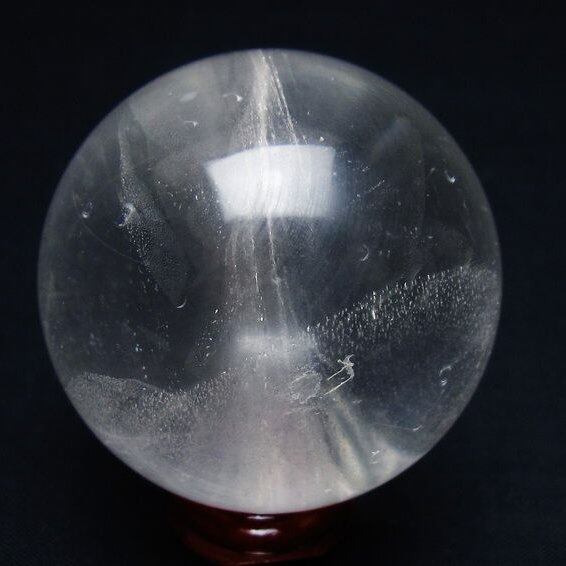 水晶 丸玉 53mm スフィア 置物 水晶玉 一点物 151-9048