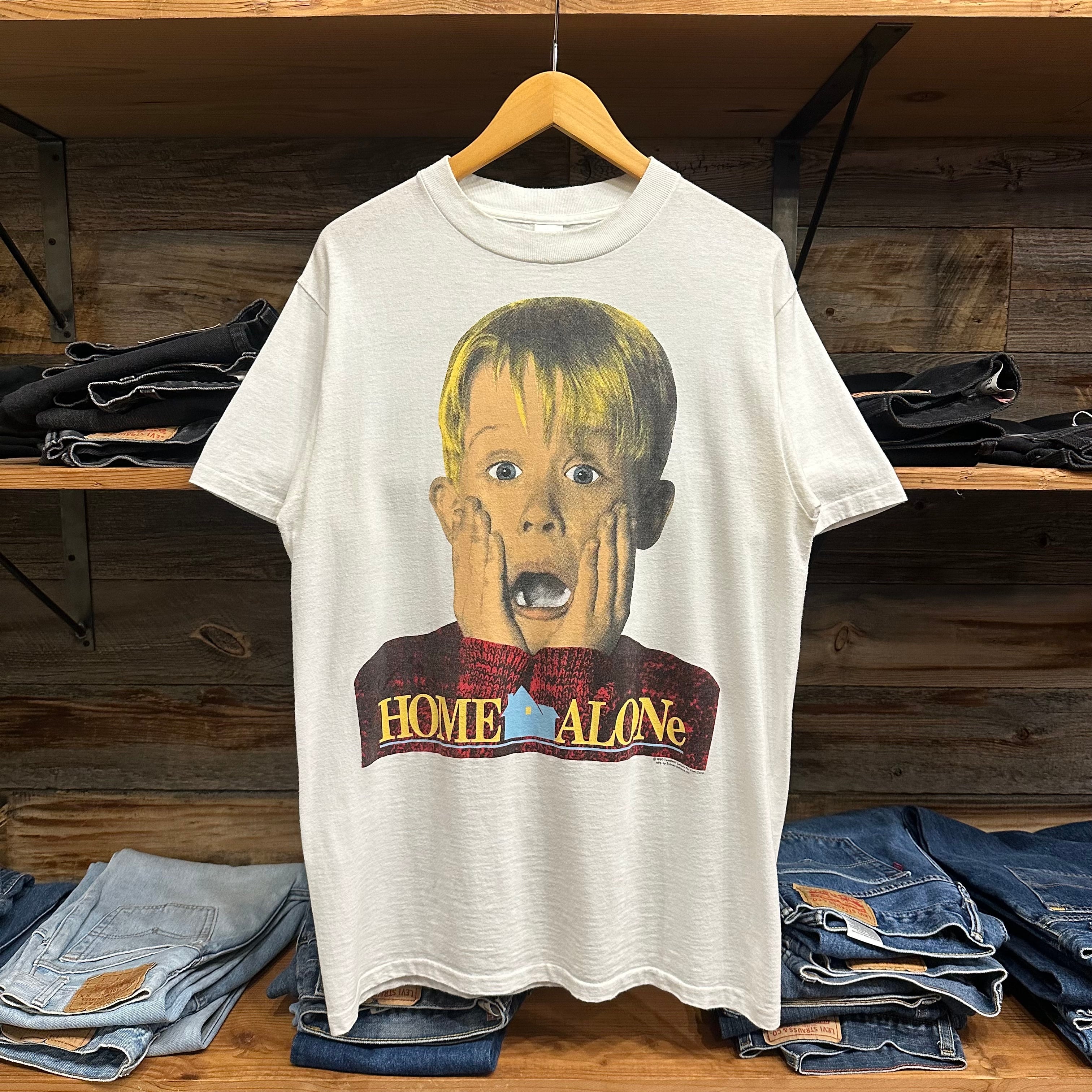 1990s ビンテージ HOME ALONE プリント ムービー Tシャツ L 白 USA製