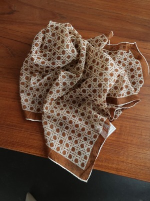 <vintage>rattan design cotton scarf