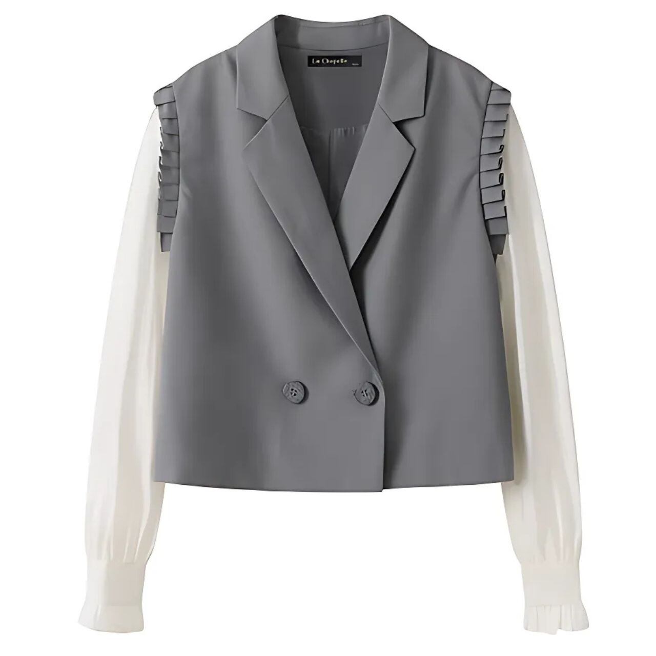 Blouse Docking Sleeveless Jacket F0283