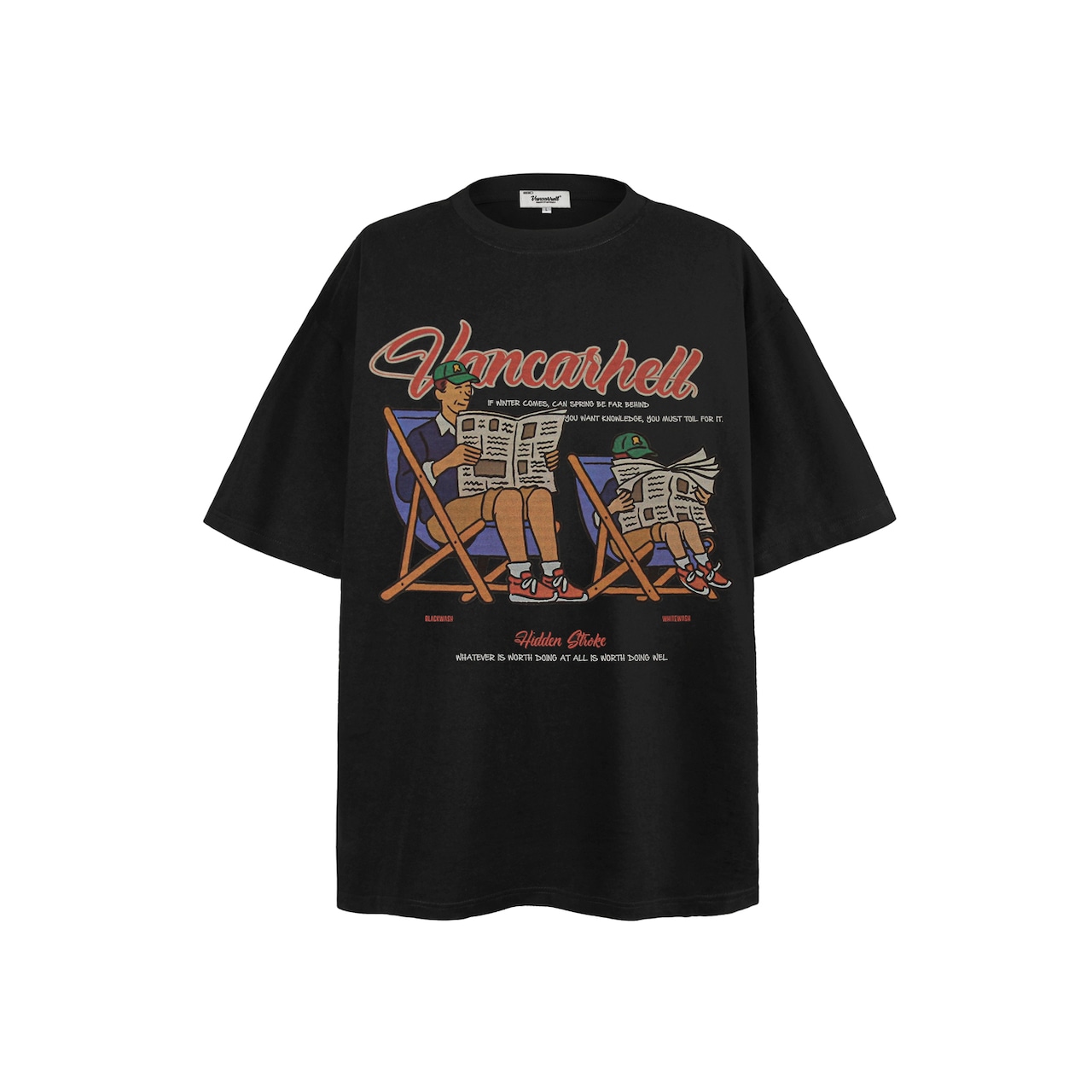 VINTAGE ストリート 新聞親子 Tシャツ T1541