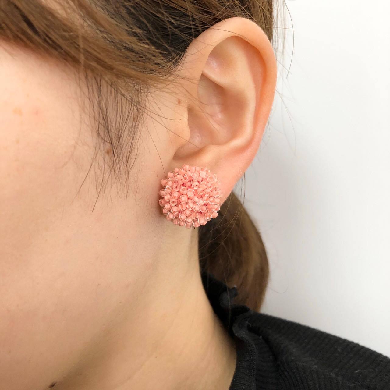 再入荷〉Duaオリジナル ビーズカボションの〈ピアス/イヤリング〉S